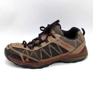 Vasque Shoes Mens Brown 10.5 Leather Low Top Hiking Sneakers Rugged 7354M